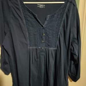Midnight blue top, women's size 2X